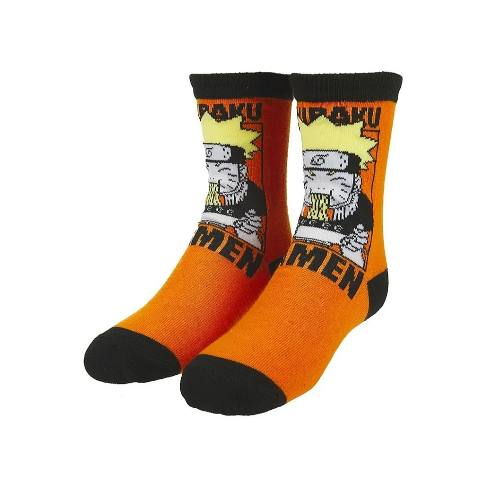 Naruto Noodle Box Boys 3-Pack Crew Socks Set